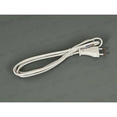 Провод с евроштекером 1,8м 2,5А белый duwi 28562 Провод с евроштекером 1,8м 2,5А белый duwi 28562