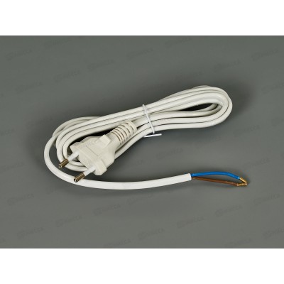 Провод с евроштекером 2,0м 2,5А белый duwi 28564