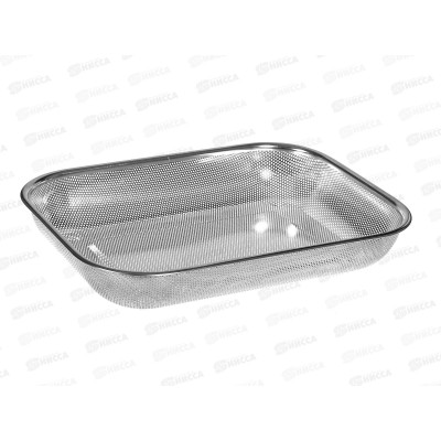 Дуршлаг прямоугольный 38*28*6,5см нерж сталь 14616-3 *80