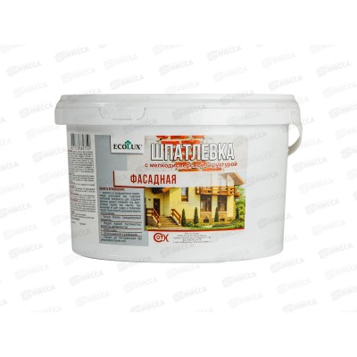 ШПАТЛЕВКА Фасадная ECOLUX 1,5 кг*6 ШПАТЛЕВКА Фасадная ECOLUX 1,5 кг*6