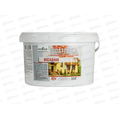 ШПАТЛЕВКА Фасадная ECOLUX 3,5 кг*4 ШПАТЛЕВКА Фасадная ECOLUX 3,5 кг*4