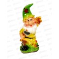 Фигура садовая из гипса &quotГном дровосек&quot (380*180мм) арт.136