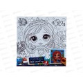 Холст для росписи 15*15см Принцесса, CANV15X15-109043