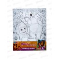 Холст для росписи 20*25см Маша и Медведь, CANV20X25-127192