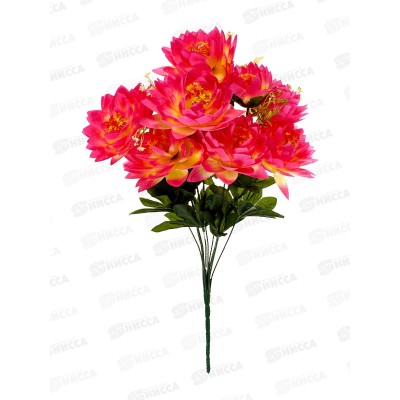 Букет лотосов 9голов 65см микс 8590 *10/50