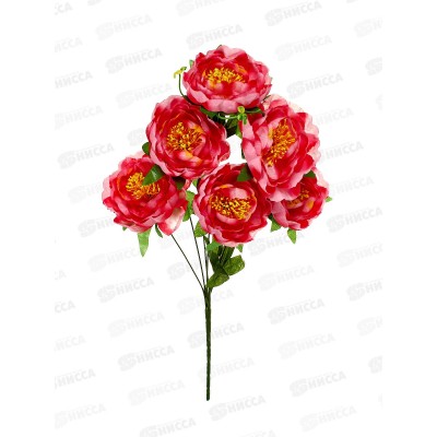 Букет пионов 7голов 50см микс А-20 *2/30