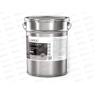 Грунт-эмаль 3в1 Черный 15кг  Л