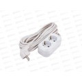 Удлинитель UNIVersal E-302 ПВС 3*1, 2гн, с заземлением, 7м, 9631975