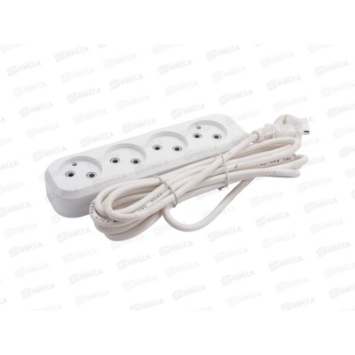 Удлинитель UNIVersal E-304 ПВС 3*1, 4гн, с/з, 3м, 9631981