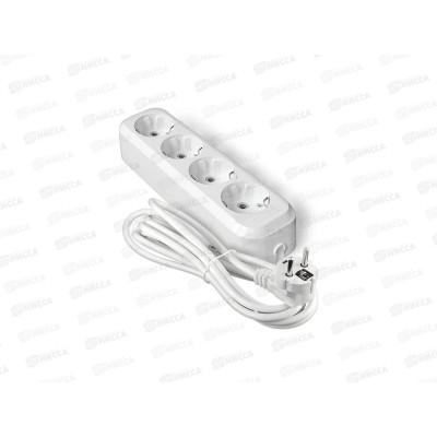 Удлинитель UNIVersal E-304 ПВС 3*1, 4гн, с заземлением, 3м, 9631981