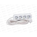 Удлинитель UNIVersal E-304 ПВС 3*1, 4гн, с/з, 5м, 9631982