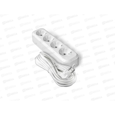 Удлинитель UNIVersal E-304 ПВС 3*1, 4 гнезда, с заземлением, 7м, 9631983
