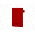 Блокнот 50л ЭКСМ А6 Joy Note. Красный. искусств.кожа линия БДНЛ6504205