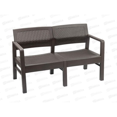 Диван "Ротанг" 2-х местный коричневый ротанг М4006 Диван "Ротанг" 2-х местный коричневый ротанг М4006