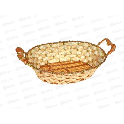Корзина универсальная 4849 32*26*8,5см Плетеное сердце