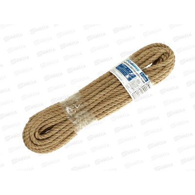 Веревка джутовая 8мм, 20 м Сибшнур*16