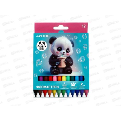 Фломастеры 12цв. deVente Yummy Panda 5081531 *24/288