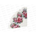 Салфетки 3 слойные 12 листов Ф32см Art Bouquet Rondo Венок из роз 42729*15