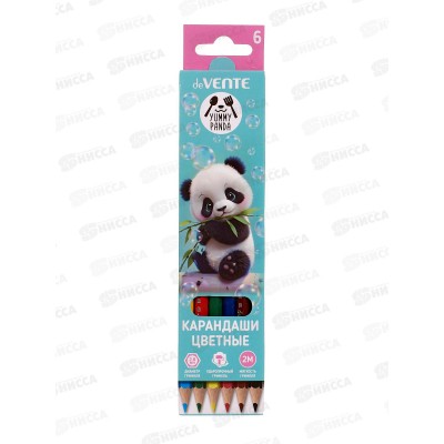 Карандаши  6цв deVente Yummy Panda, шестигр. к/у 5021536 *24/240