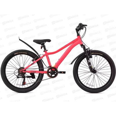 Велосипед 22" 6ск RUSH HOUR X 300 V-brake ST розовый рама 12", 430213