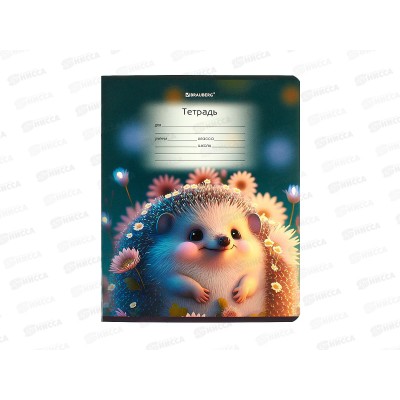 Тетрадь 12л в кос.лин. BRAU Зверушки, 107289*20 Тетрадь 12л в кос.лин. BRAU Зверушки, 107289*20