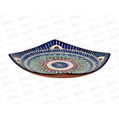 Блюдо керамическое Ляган 35см узор арт 80206-26 *20
