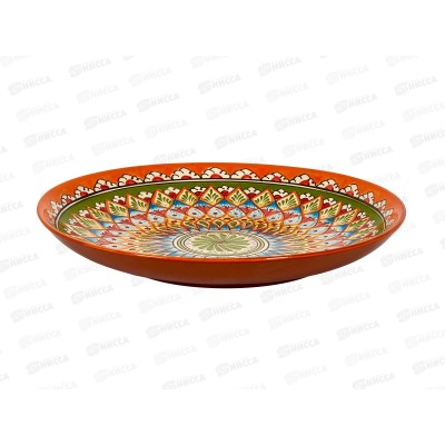 Блюдо керамическая Ляган 32см узор арт 80206-7 *20