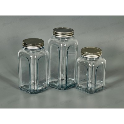 Банка CANDY с крышкой 3шт (660мл, 820мл, 980мл) 3006/SE3006GCL Банка CANDY с крышкой 3шт (660мл, 820мл, 980мл) 3006/SE3006GCL