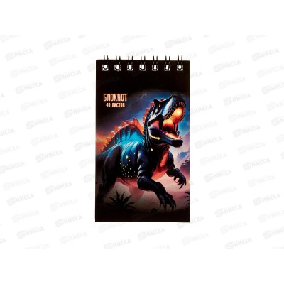 Блокнот 40л schoolФОРМАТ А7 Космические динозавры, греб., БЛГ7-КД *10