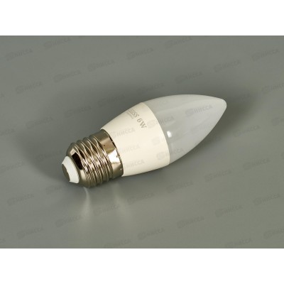 Лампа светодиодная Gauss Elementary Свеча 6Вт 450Lm 4100K Е27  33226 *50