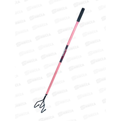 Культиватор Дракон трехзубый со стальным черенком чер/роз 120см 1642