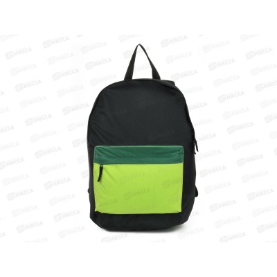 Рюкзак Creativiki STREET BASIC 40*28*15см, чёрно-зеленый рюк40кр-чз