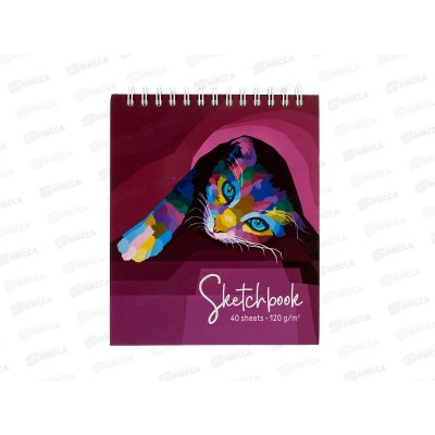 Скетчбук АКАД А6+ 40л Я тут 11282-ЕАС *40 Скетчбук АКАД А6+ 40л Я тут 11282-ЕАС *40