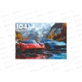 ПАЗ 104 эл. Два авто на фоне гор, Ф104-4533 *24