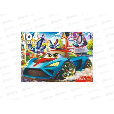 ПАЗ 104 эл. Крутая синяя машинка, Ф104-4535 *24