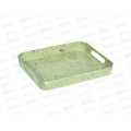 Поднос прямоугольный Stone зеленый 33*26см DMT505