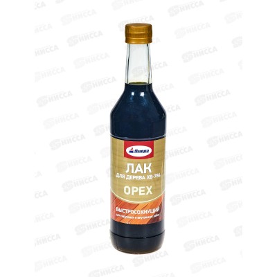 Лак Диола ХВ-784 орех 0,5л