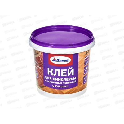 Клей акриловый для напольных покрытий и линолеума Д-52 1,5кг Клей акриловый для напольных покрытий и линолеума Д-52 1,5кг