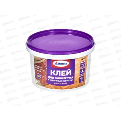 Клей акриловый для напольных покрытий и линолеума Д-52 3кг