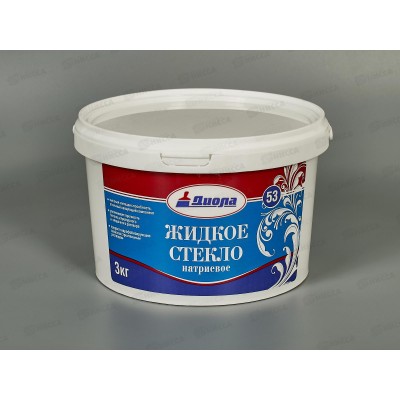 Жидкое стекло натриевое Диола Д-53 3,0кг