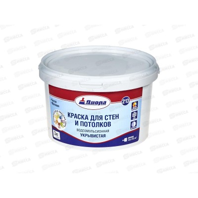 Краска в/э для потолков и стен Д-213 3,0кг