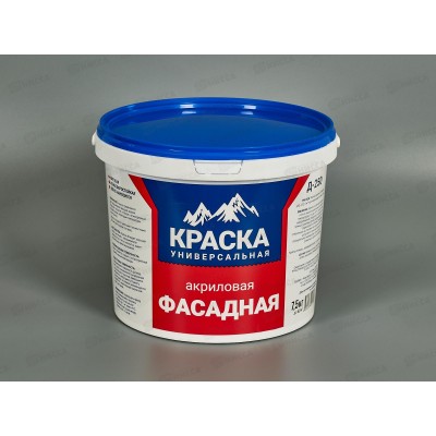 Краска акриловая фасадная Д-250 7,5кг Краска акриловая фасадная Д-250 7,5кг
