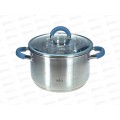 Кастрюля Lara Калипсо LR02-275 22*13,5см 5,1л индукц дно крышка стекло