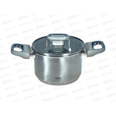 Кастрюля Флора LR02-256 16х1,5см 2,1л, индукционное  дно, крышка