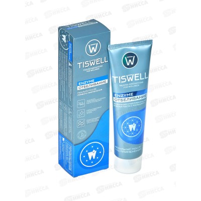 Tiswell зубная паста 110гр Enzyme Отбеливающая энзимная *9