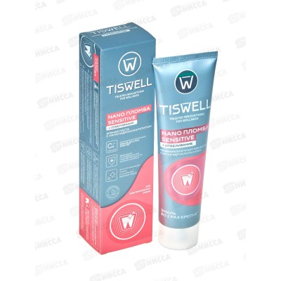 Tiswell зубная паста 110гр Nano Пломба Sensitive отб реминер для чувст *9