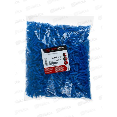 Дюбель полипропилен 4-х распорный усы+шипы 5*30 (2000шт) Tech-KREP