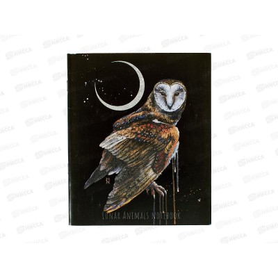 Тетрадь 48л кл. ПЛН Lunar dark Animals, скрепка 3312 *40