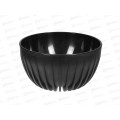 Горшок д/цветов Миска Сигма 7,9л Черный (с вкладкой) д.30, h16  *5