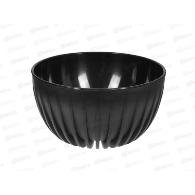 Горшок д/цветов Миска Сигма 7,9л Черный (с вкладкой) д.30, h16 *5 Горшок д/цветов Миска Сигма 7,9л Черный (с вкладкой) д.30, h16 *5